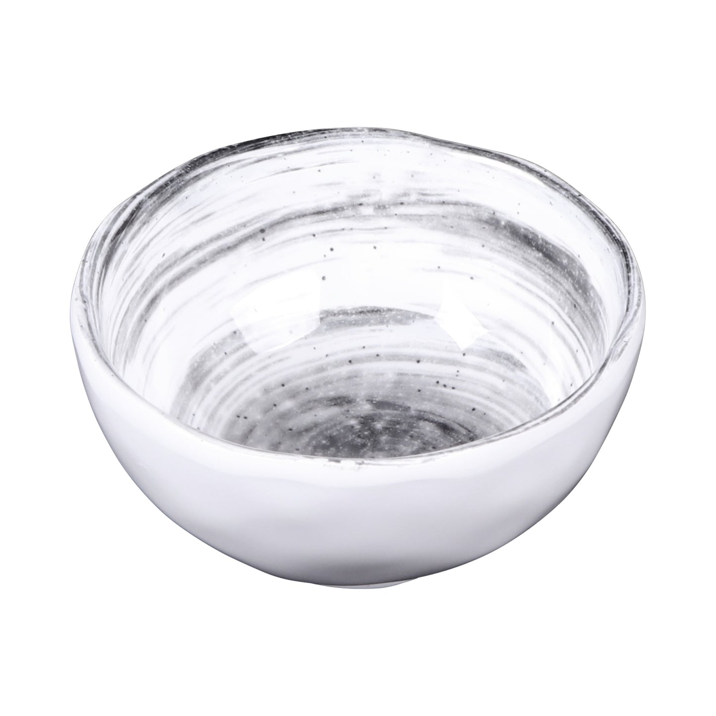 Melamine Round Bowl - Black Design