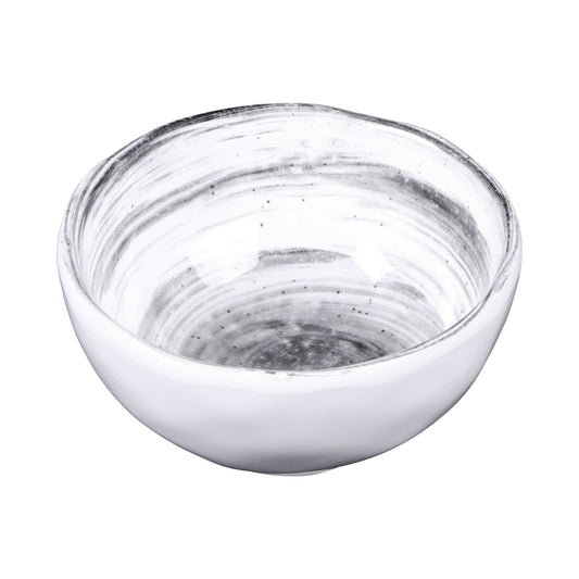 Melamine Round Bowl - Black Design