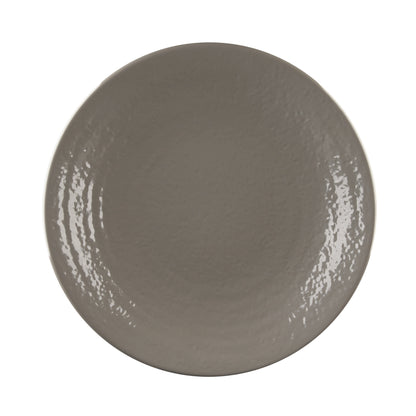 Melamine Round Pebble Plate - Mushroom