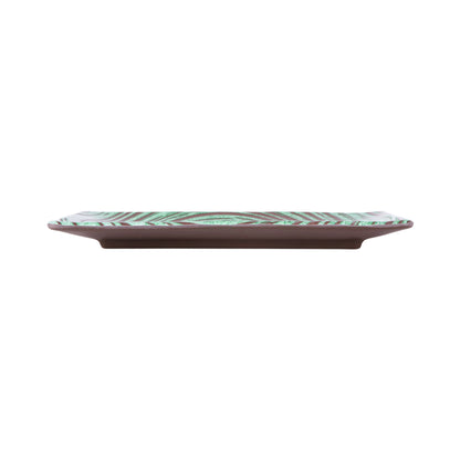 Melamine Rectangular Plate - Stardust Green