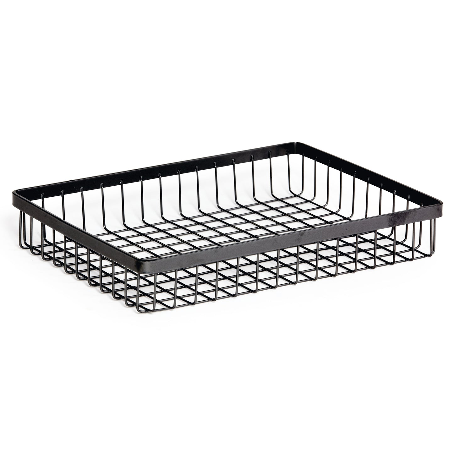 12" x 9" Rectangular Wire Basket, 2" tall
