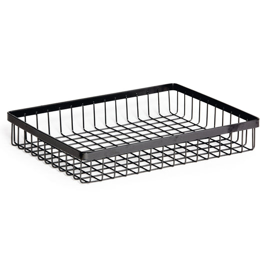 12" x 9" Rectangular Wire Basket, 2" tall