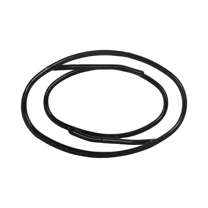 Rubbercoated Steel Oval Reversible Rubber Coated Steel Platter Stand - Black