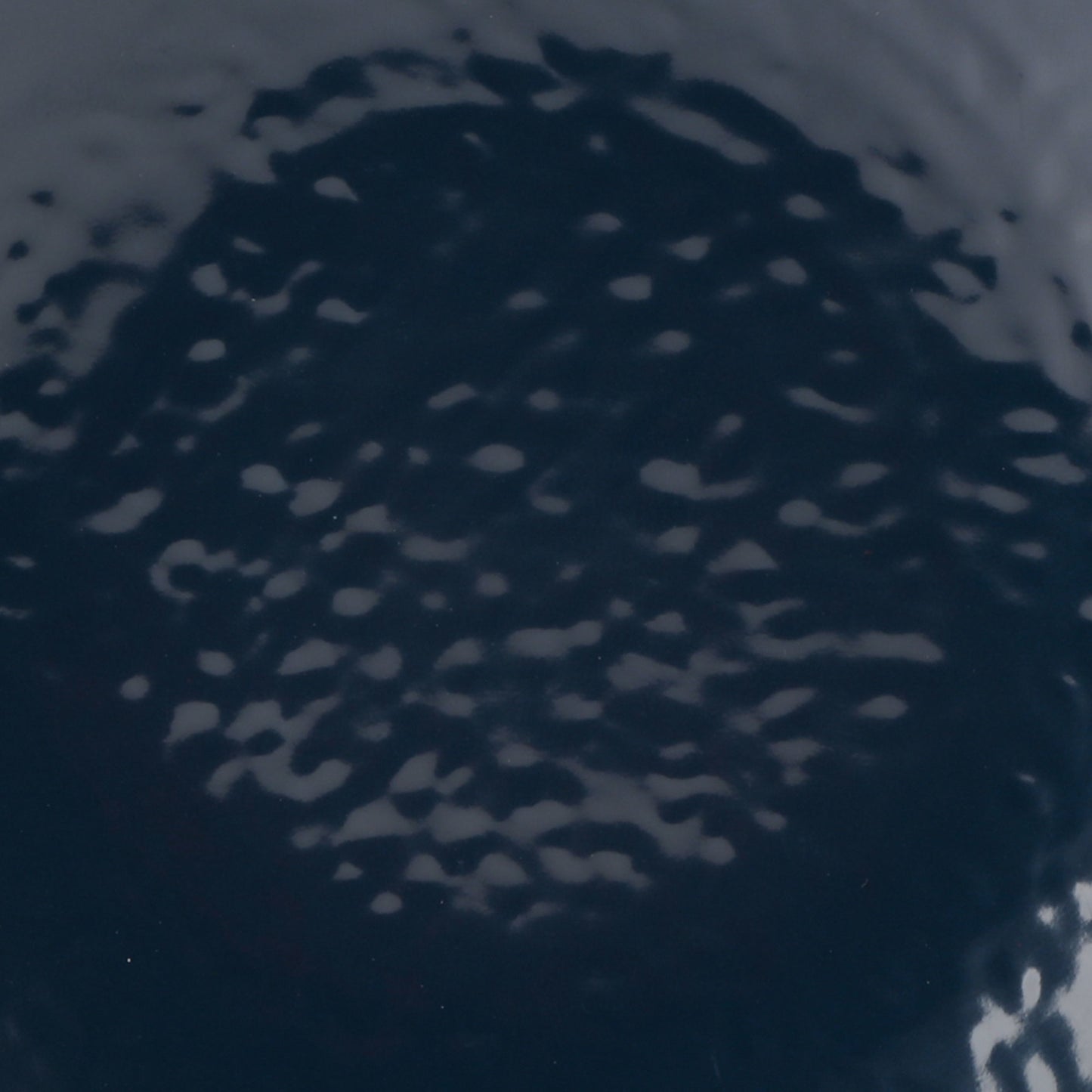 Melamine Round Pebble Plate - Lapis