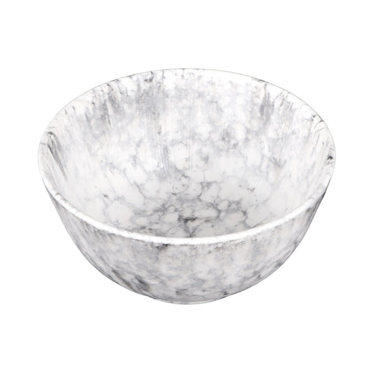 Melamine Round Bowl - Black Marble