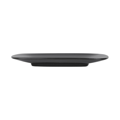Melamine Rounded Edge Square Plate - Black