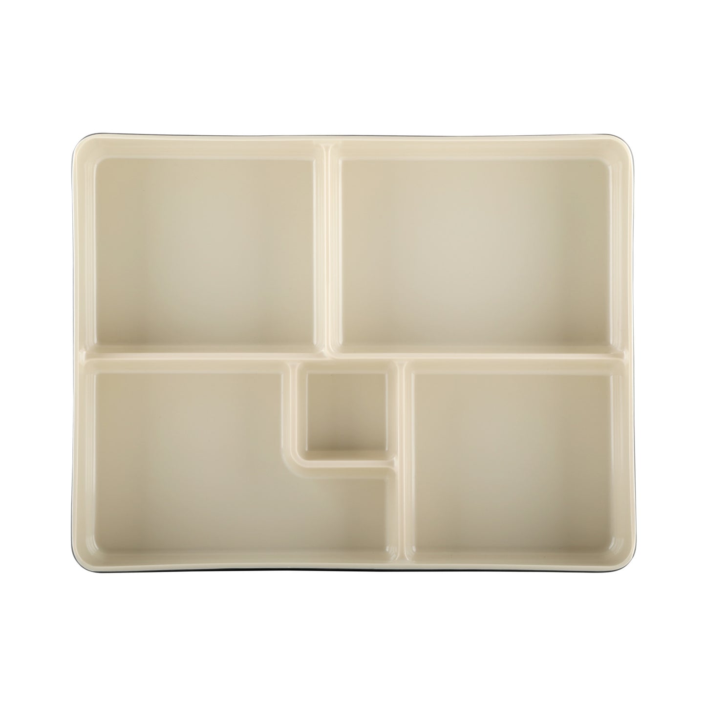 Melamine Two-Tone Bento Box - Ebony Outside, Sand Inside