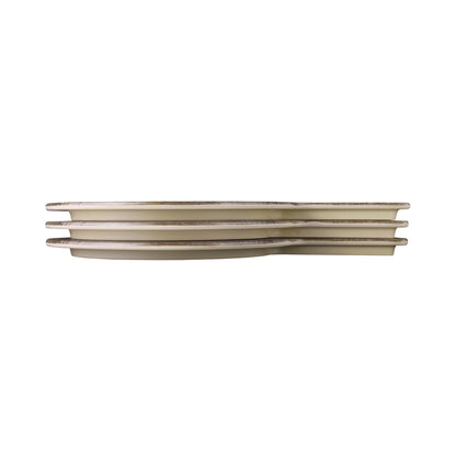 Melamine Round Serving Board - Bamboo