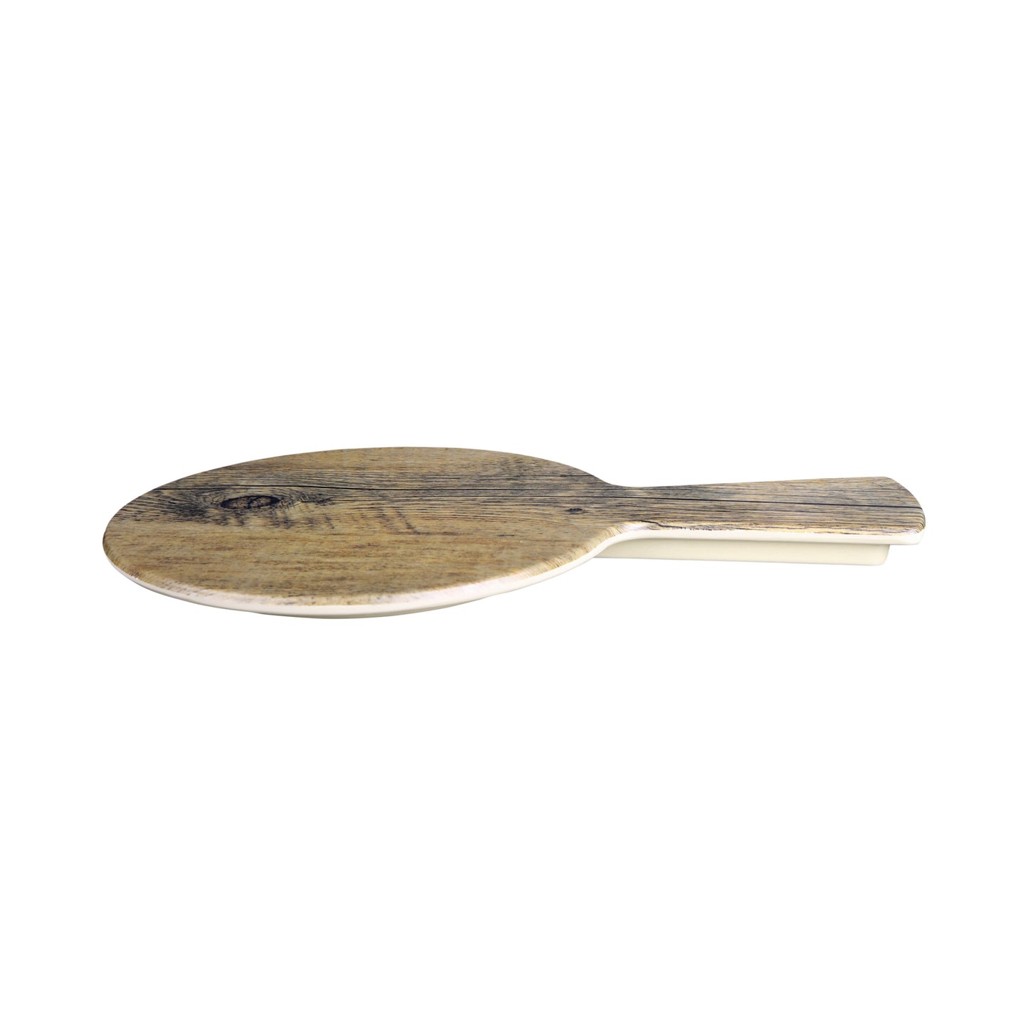 Melamine Round Serving Board - Driftwood