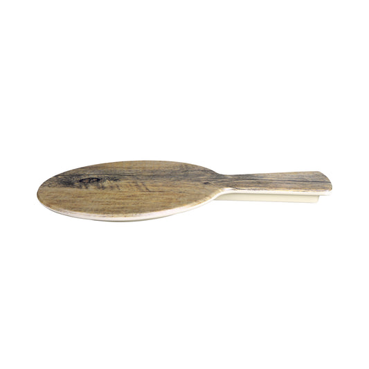 Melamine Round Serving Board - Driftwood