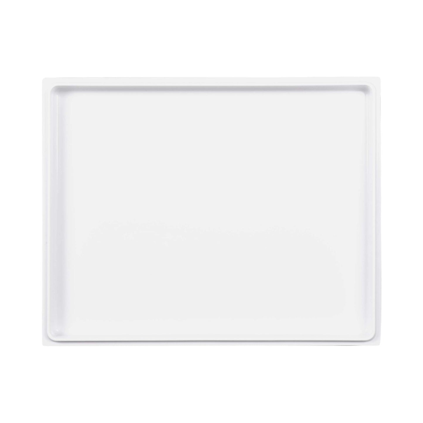 Melamine Rectangular Reversible Bin Lid - White