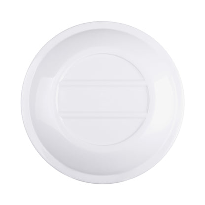 Melamine Round Coupe Platter - White