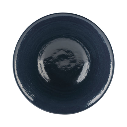 Melamine Bowl - Aubergine Matte Finish Outside/Lapis Gloss Finish Inside