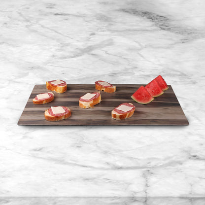 Melamine Rectangular Faux Wood - Hickory Wood
