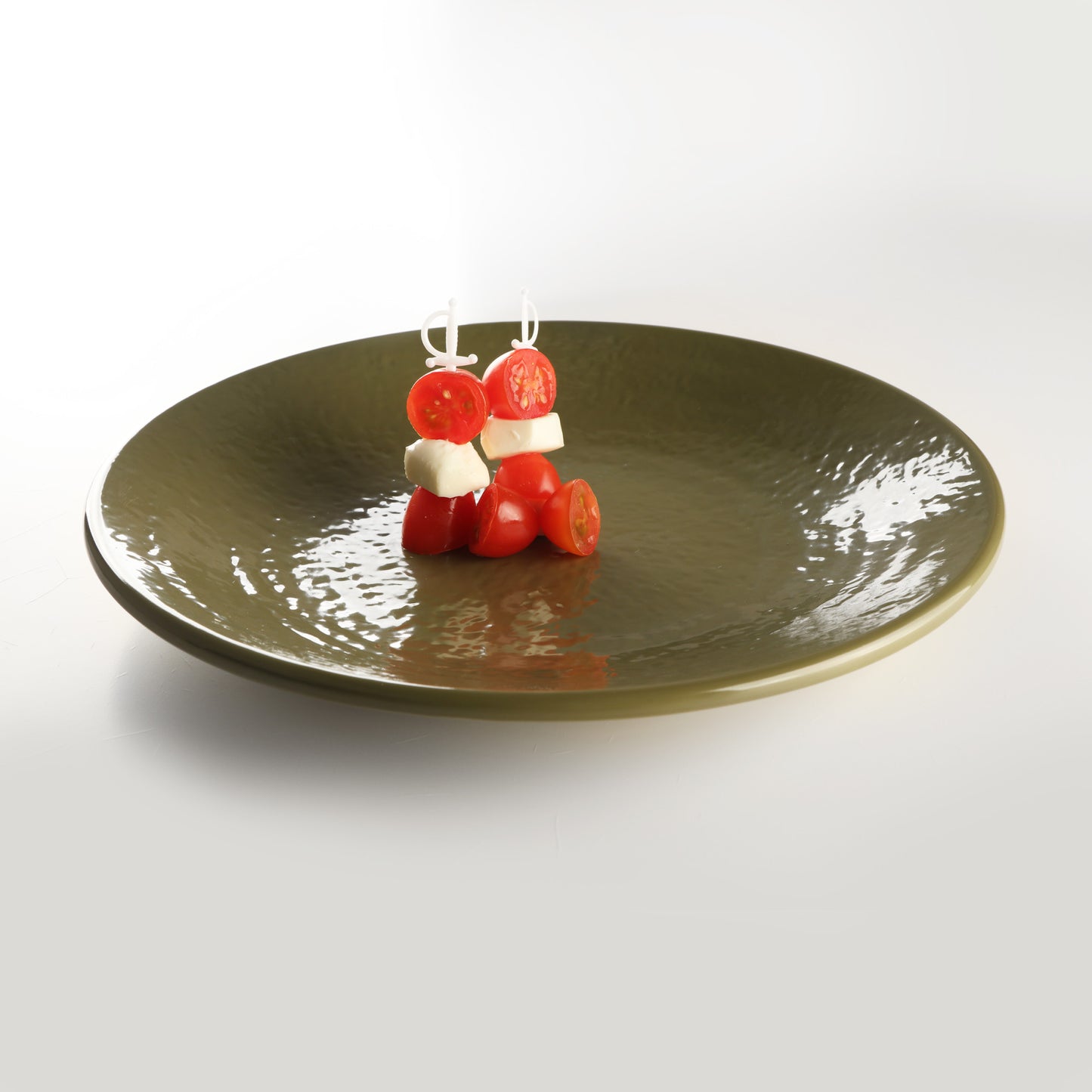 Melamine Round Pebble Plate - Lizard