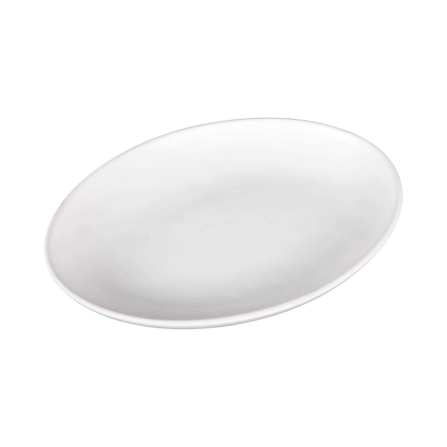 Melamine Deep Oval Plate - Off White