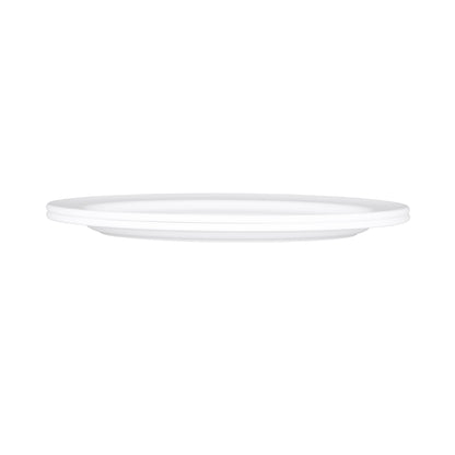 Melamine Oval Rim Platter - White