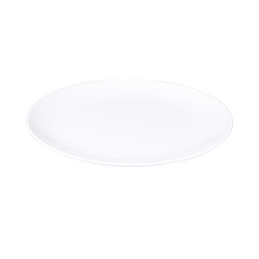 Melamine Round Plate - White