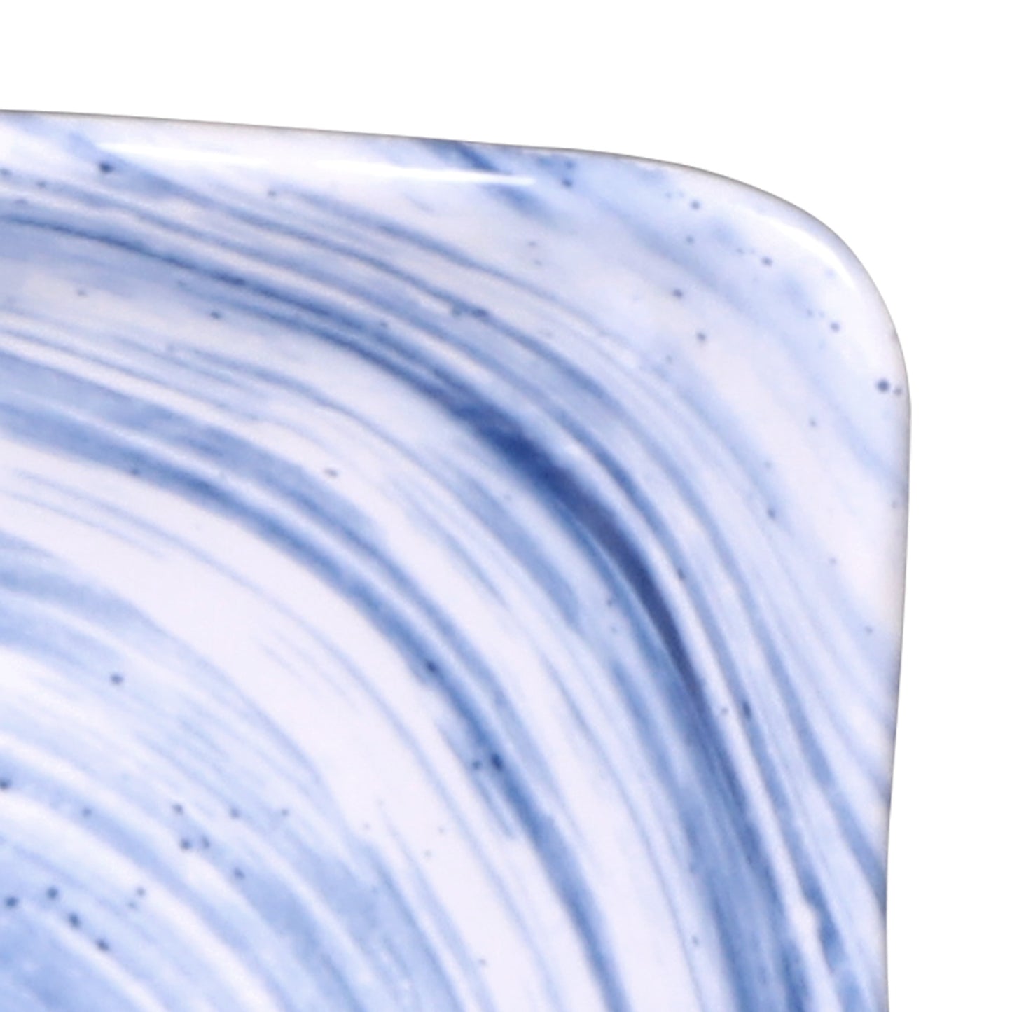 Melamine Square Bowl - Navy Design
