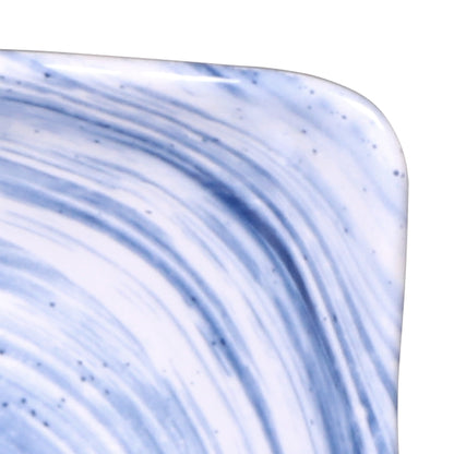Melamine Square Bowl - Navy Design