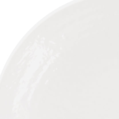 Melamine Round Pebble Plate - White