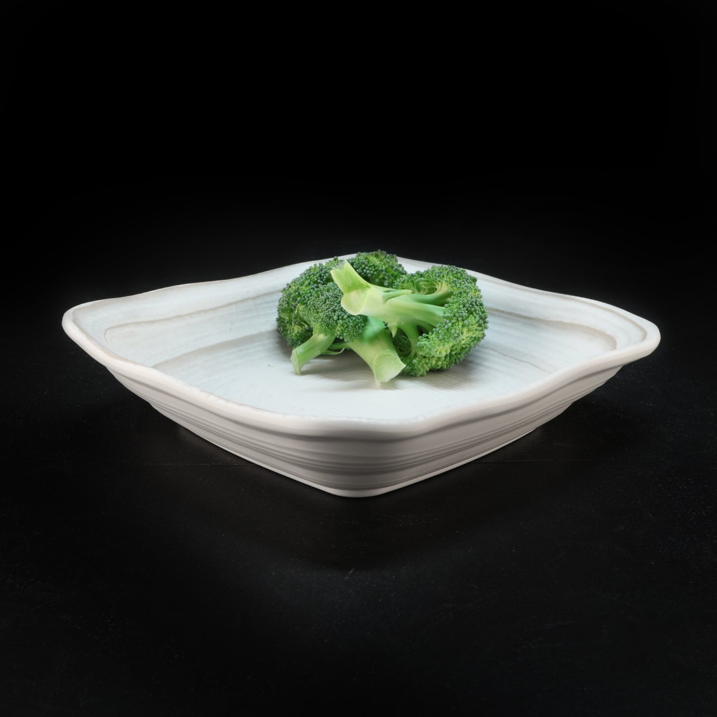 Melamine Irregular Square Bowl - Off White Design