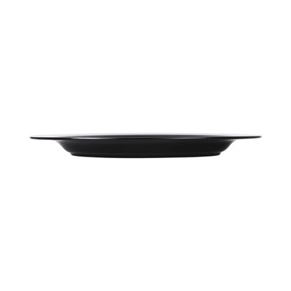 Melamine Wide Rim Oval Platter - Black