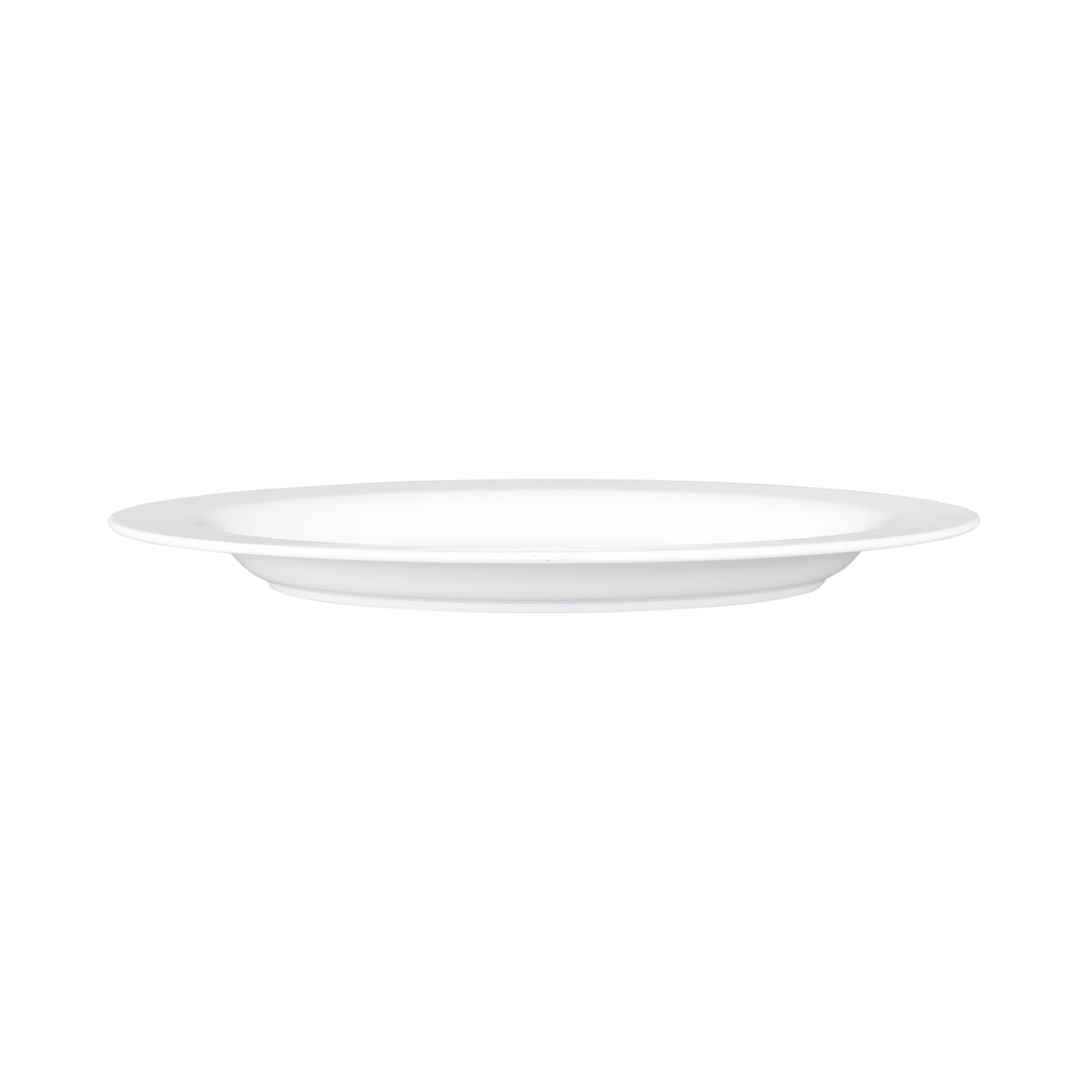 Melamine Wide Rim Oval Platter - White