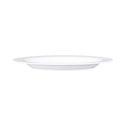 Melamine Wide Rim Oval Platter - White