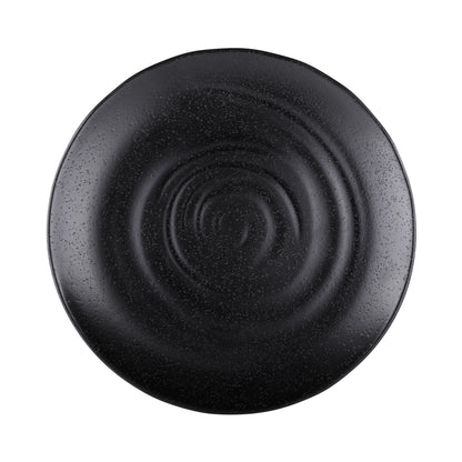 Melamine Round Plate - Black