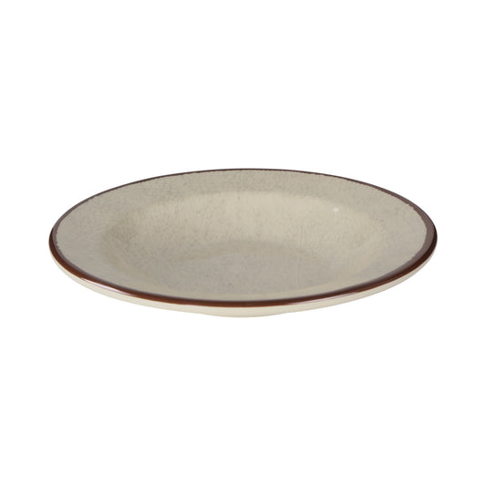 Melamine Round Crackle Pasta/Soup Bowl - Vanilla