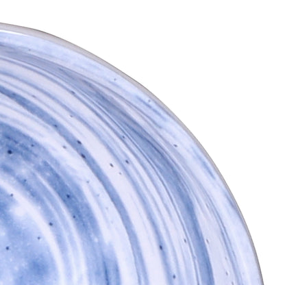 Melamine Round Bowl - Navy Design