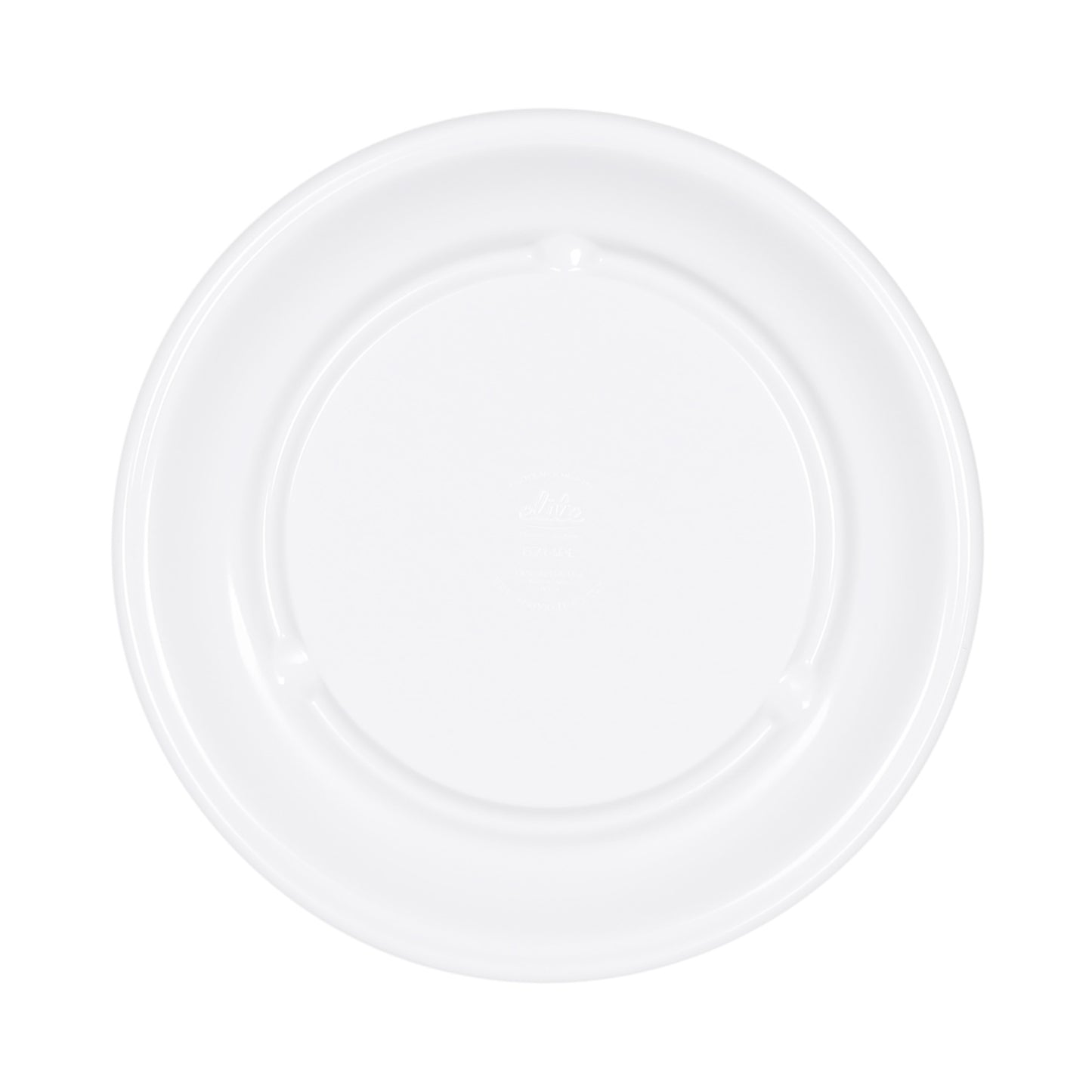 Melamine Round Plate - White