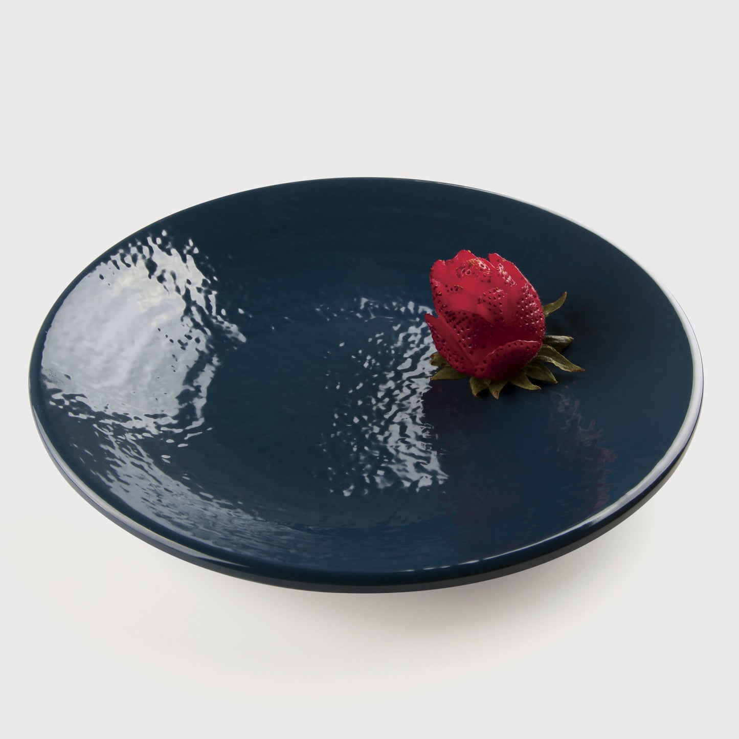 Melamine Round Pebble Plate - Lapis