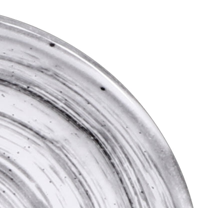 Melamine Round Plate - Black Design