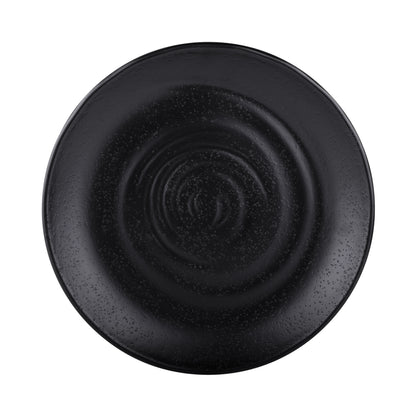 Melamine Round Plate - Black