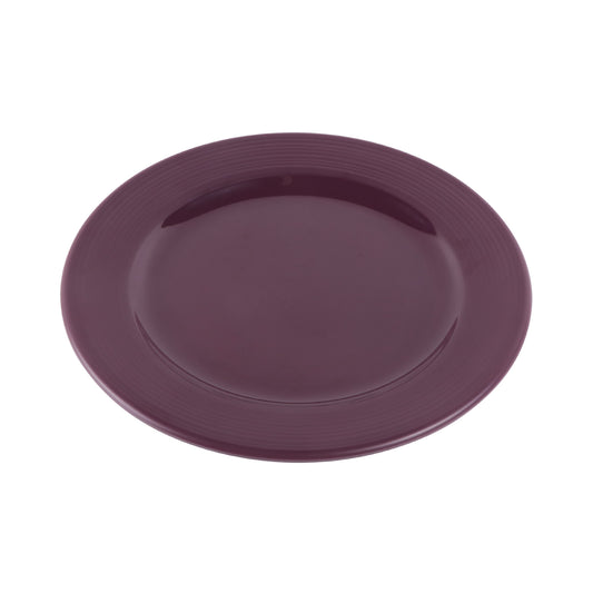 Melamine Round Plate - Purple Glaze