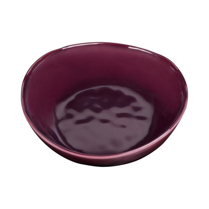 Melamine Irregular Round Bowl - Purple Glaze