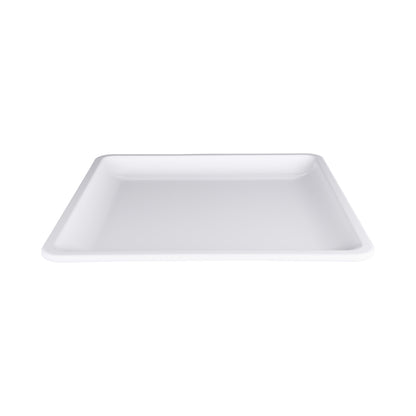 Melamine Square Coupe Platter - White