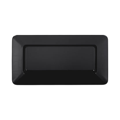 Melamine Rectangular Plate - Black
