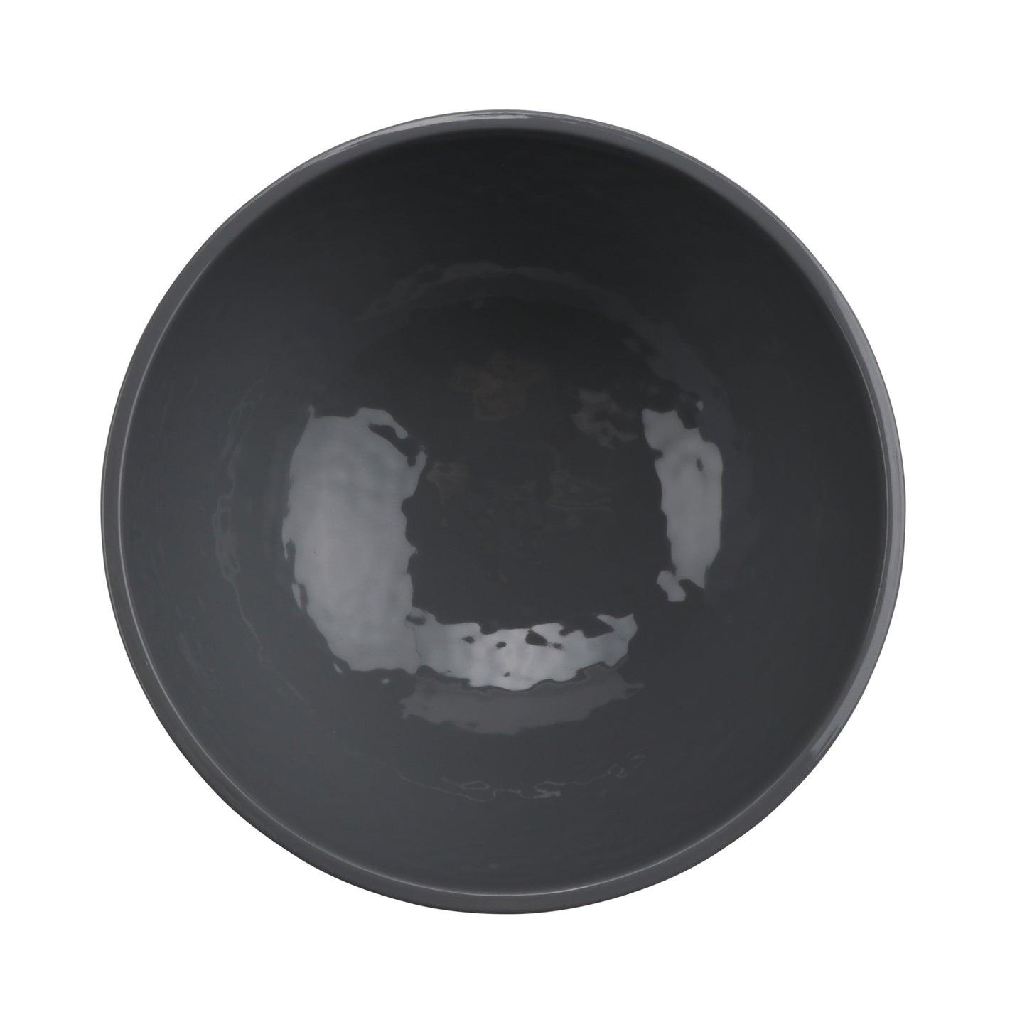 7" Ramen - 32 oz Melamine Bowl, Glossy Gray inside/ Black Matte outside, GET. Roca. (12 Pack)