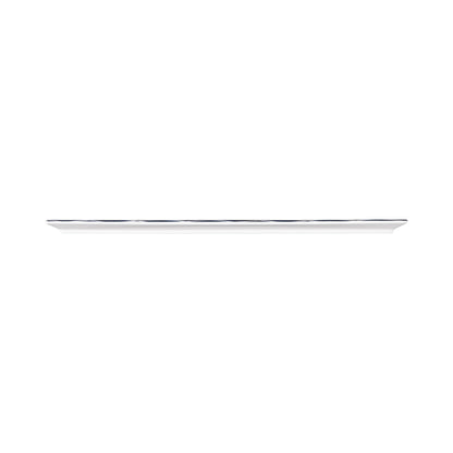 Melamine Rectangular Plate - White w/ Lapis Decal