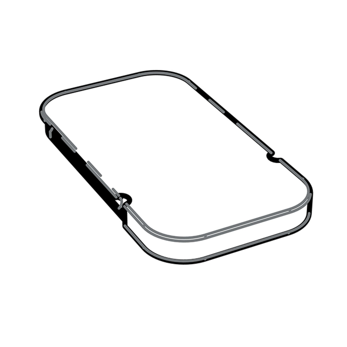 Base, Stainl.Steel  without grille and handles  for stai