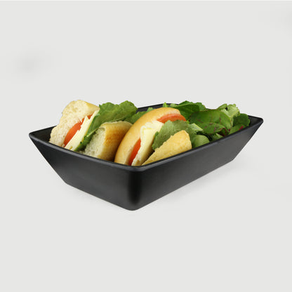 Melamine Rectangular Bowl - Black