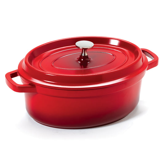3.5 qt. (3.75 qt. rim-full), 10.25" x 7.88" Induction Ready Oval Dutch Oven w/ Lid