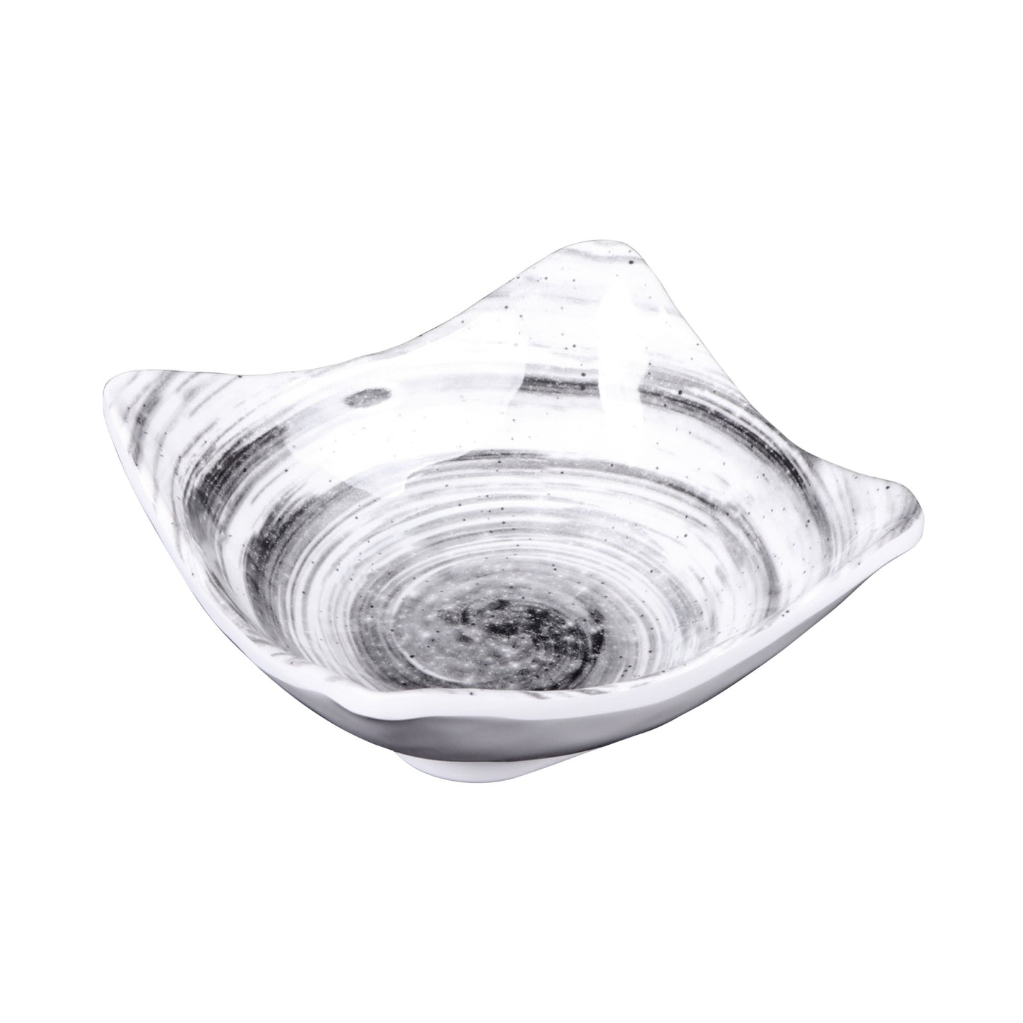 Melamine Square Bowl - Black Design