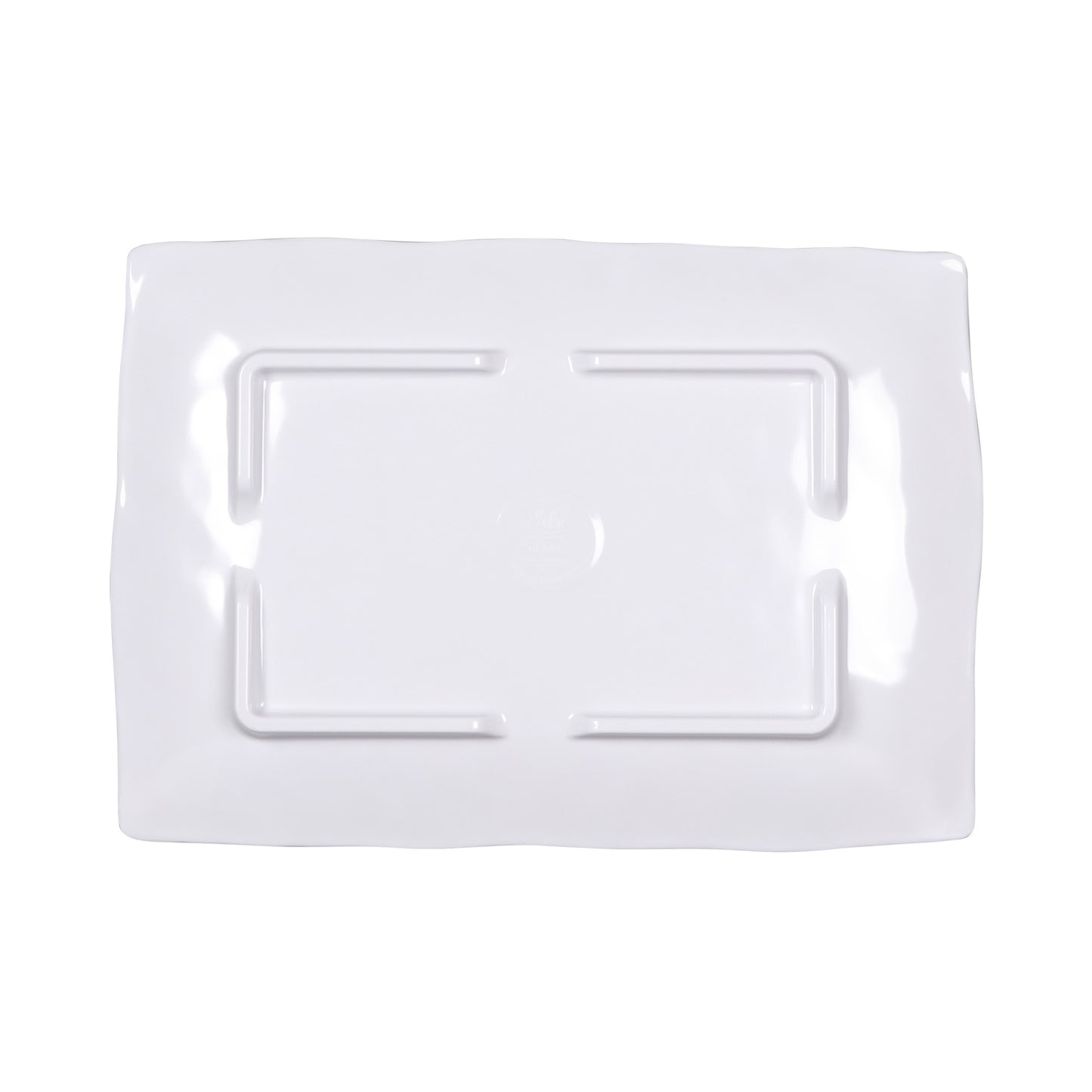 Melamine Rectangular Plate - Black Design