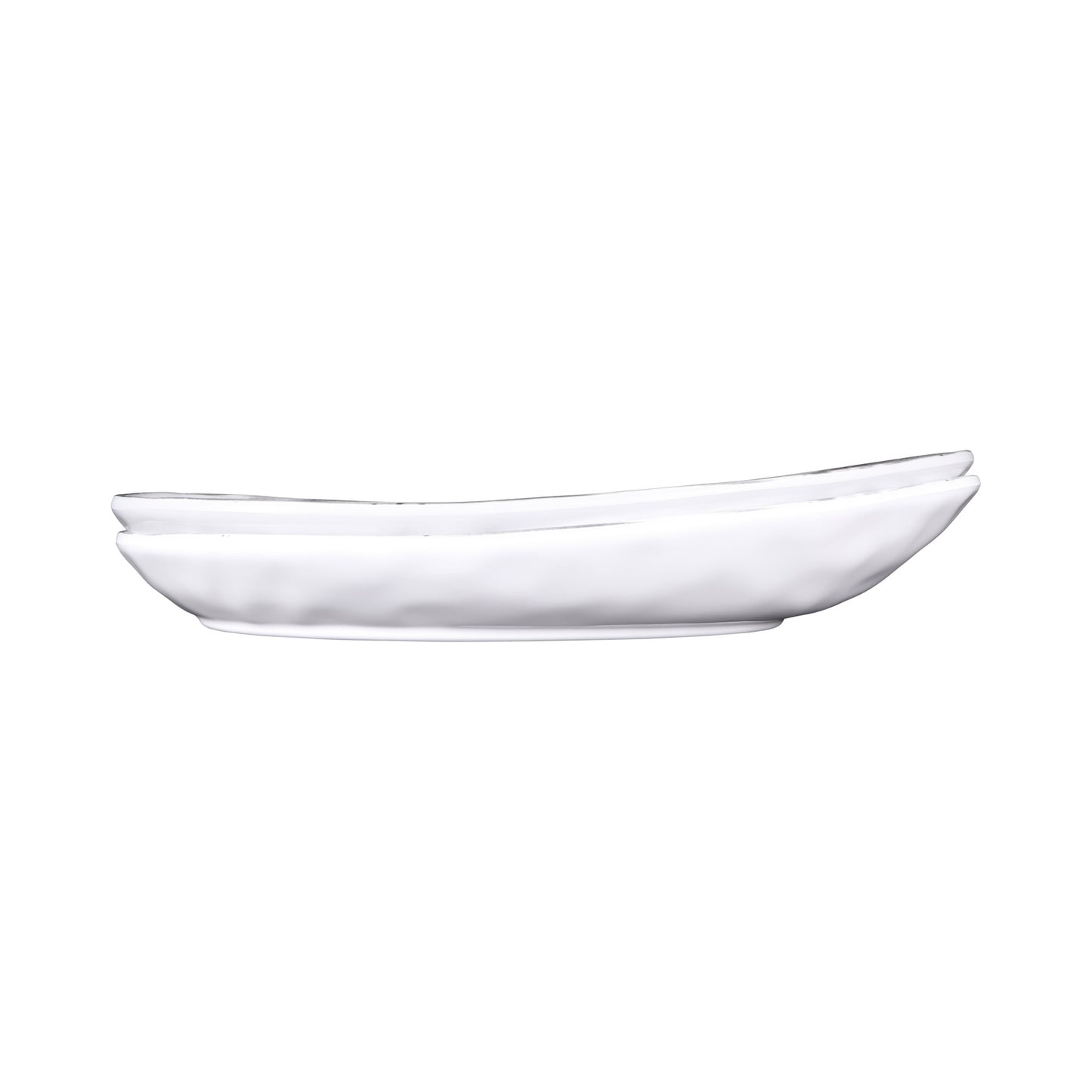 Melamine Deep Oval Plate - Black Design