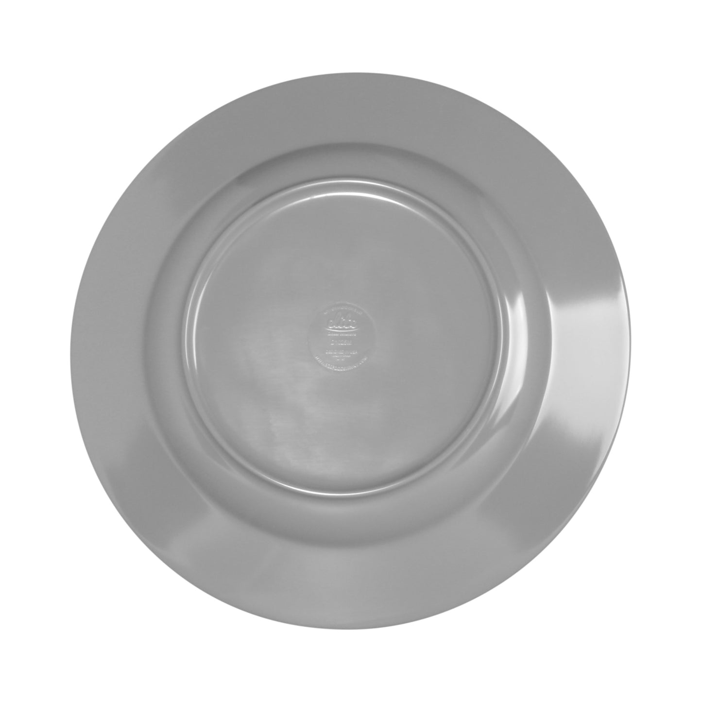 Melamine Round Crackle Plate - Gray
