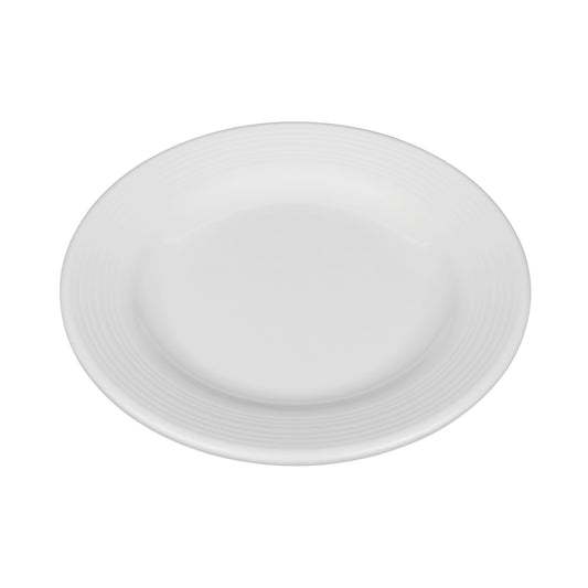 Melamine Round Plate - Cream Glaze